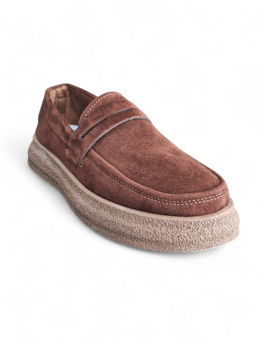 Mocasini piele intoarsa